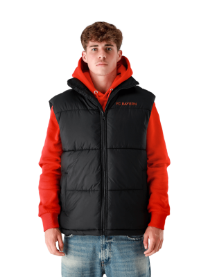 FC Bayern Weste Puffer - Schwarz