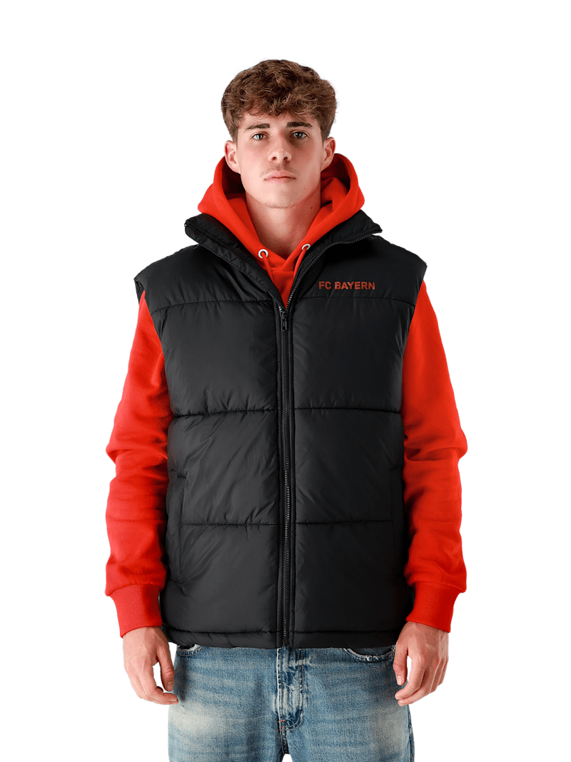 FC Bayern Weste Puffer - Schwarz