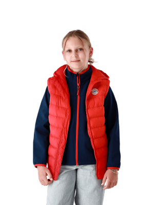 FC Bayern Weste Puffer - Rot - Kinder