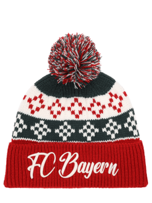 FC Bayern Bommelmütze Winter - Rot