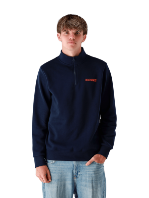 FC Bayern Half-Zip Sweatshirt Autumn - Navy