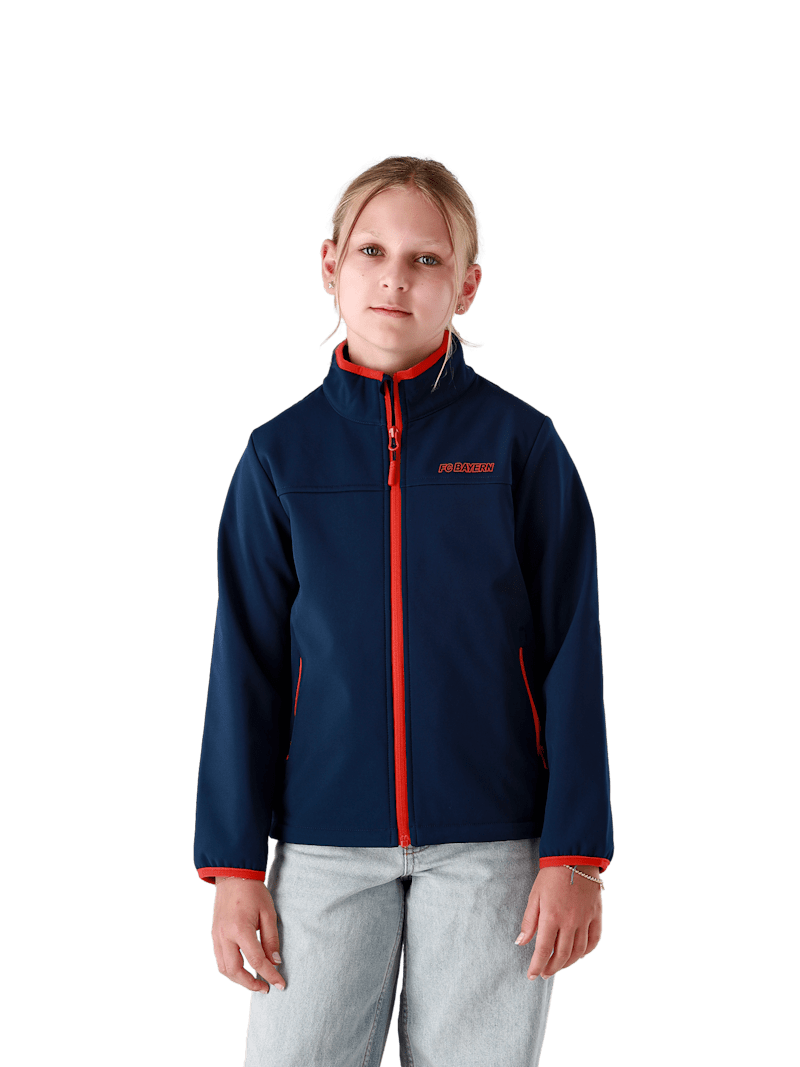 FC Bayern Softshelljacke Autumn - Navy - Kinder