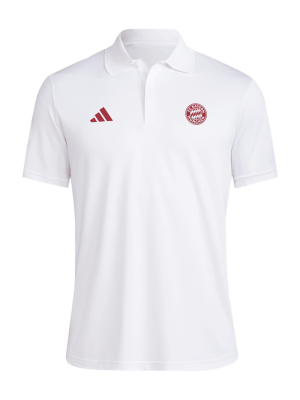 FC Bayern Poloshirt Deutscher Meister 2025 - Weiß - Herren - adidas