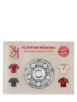 FC Bayern Meisterschale in Acryl 2025 - Silber
