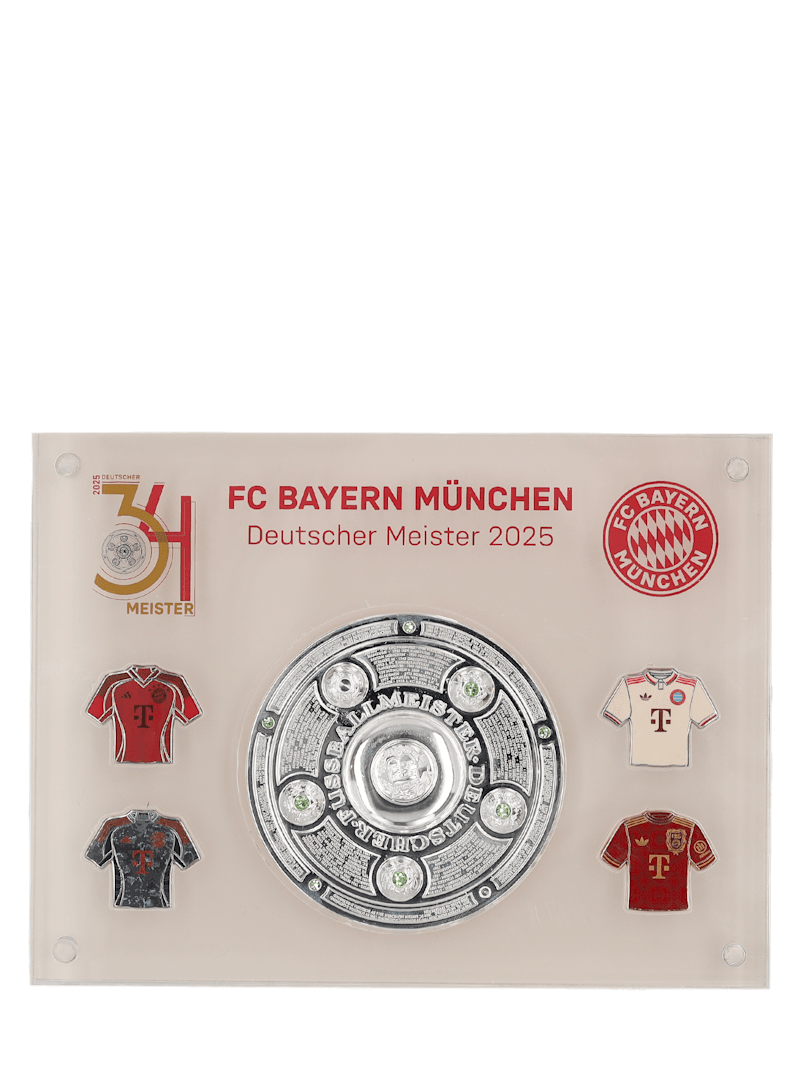 FC Bayern Meisterschale in Acryl 2025 - Silber