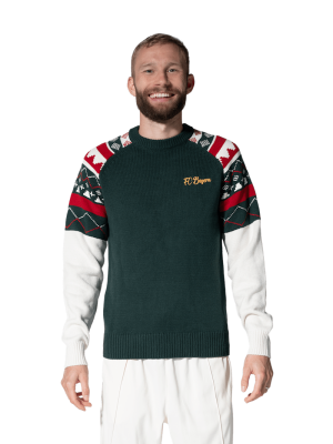 FC Bayern Strickpullover Winter - Grün