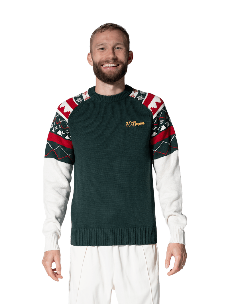 FC Bayern Strickpullover Winter - Grün
