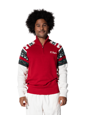 FC Bayern Half-Zip Winter - Rot