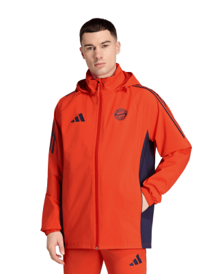FC Bayern Regenjacke Teamline - Rot - adidas