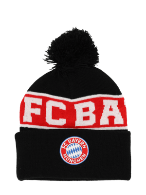 FC Bayern Bommelmütze Logo - Schwarz - Kinder