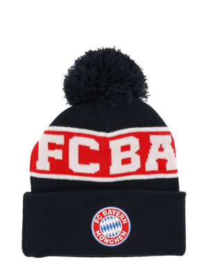 FC Bayern Bommelmütze Logo - Navy - Kinder