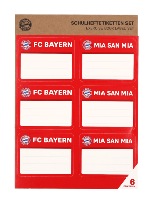 FC Bayern Heftetiketten Set - Rot
