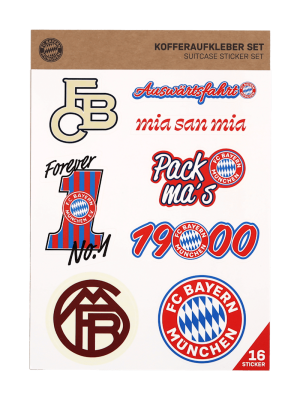 FC Bayern Kofferaufkleber - Rot