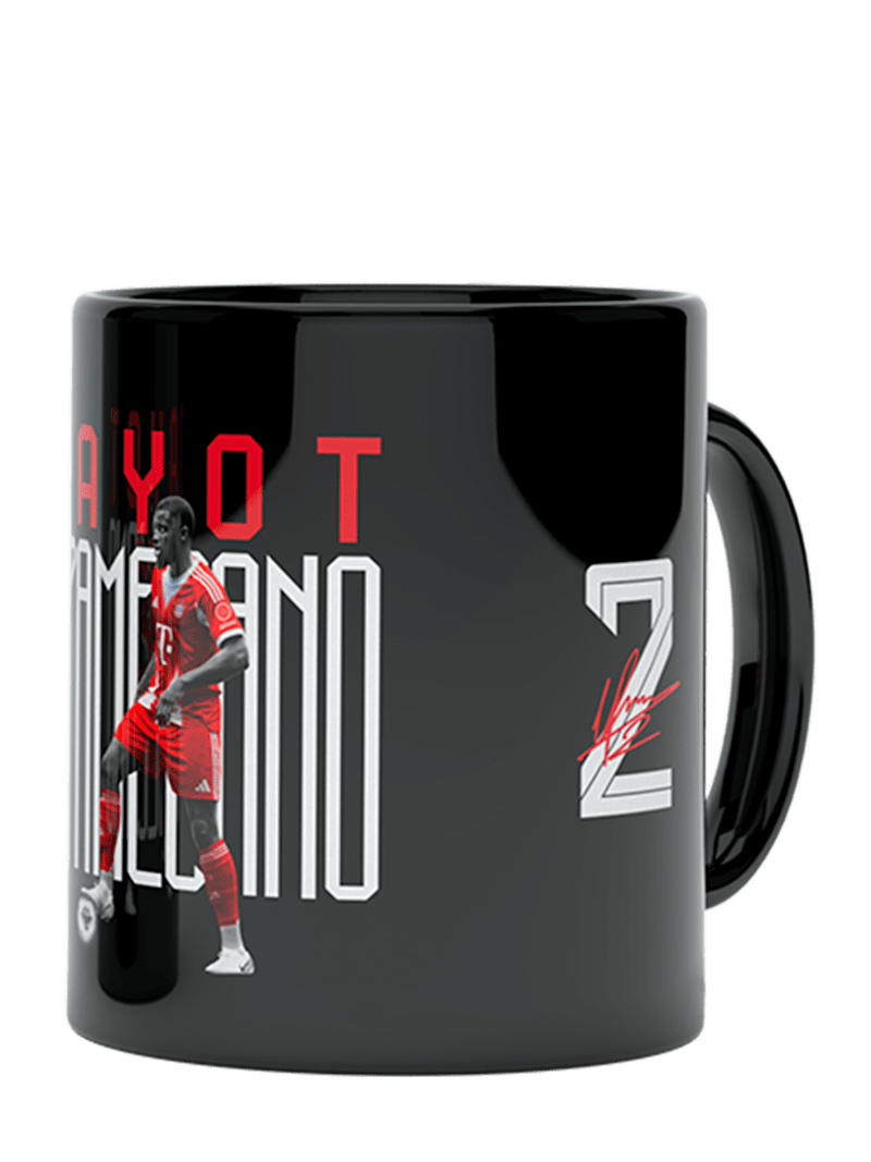 FC Bayern Tasse Upamecano 0,3 l - Schwarz