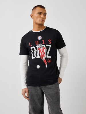 FC Bayern T-Shirt Luis Díaz - Schwarz