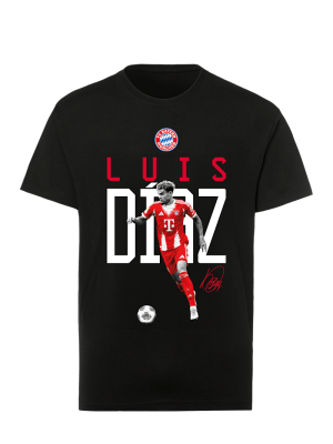 FC Bayern T-Shirt Luis Díaz - Schwarz - Kinder