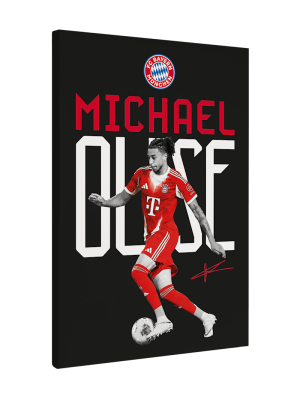 FC Bayern Leinwand Olise 40x60 cm - Schwarz