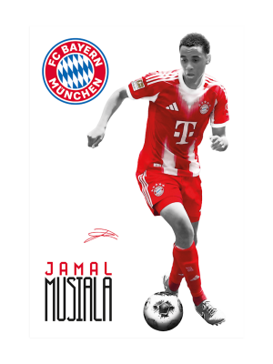 FC Bayern Wandtattoo Musiala 48x70 cm - Mehrfarbig