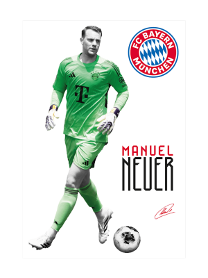 FC Bayern Wandtattoo Neuer 48x70 cm - Mehrfarbig