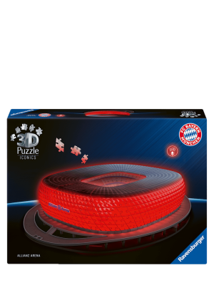 FC Bayern Puzzle 3D Arena mit Licht - Rot