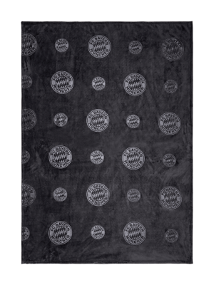 FC Bayern Kuscheldecke 150x200 cm - Grau