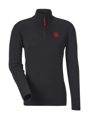 Half-Zip Pullover How Bayern Works - Schwarz - Herren