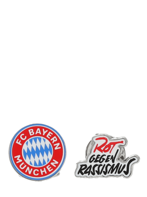 FC Bayern Pin Rot gegen Rassismus 2er-Set - Mehrfarbig