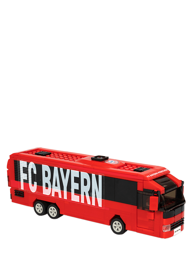 FC Bayern Klemmbausteine Mannschaftsbus - Rot - Kinder