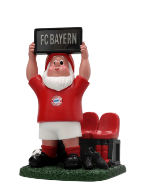 FC Bayern Gartenzwerg Anzeigetafel Solar - Rot