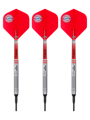 FC Bayern Softdarts Tungsten 18 g - Rot/Weiß