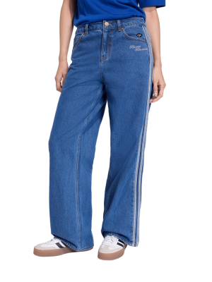 FC Bayern Pant Denim LeGer - Navy - Damen