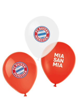 FC Bayern Luftballons 6er-Set - Rot/Weiß