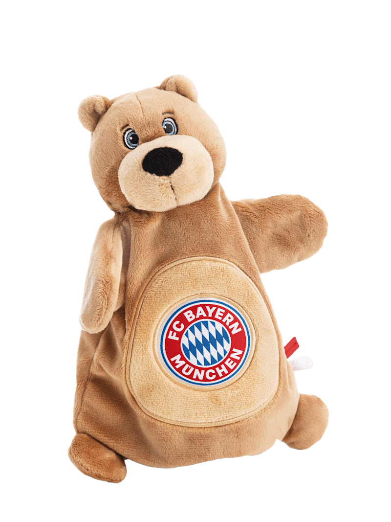 FC Bayern Handpuppe Schmusetuch Berni - Rot - Baby