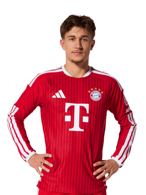 FC Bayern Authentic Langarm Trikot Home 26-27 - Rot - Heimtrikot - Herren - adidas