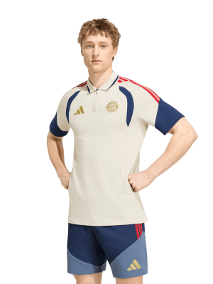 FC Bayern Poloshirt Teamline - Off white - adidas