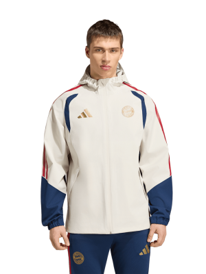 FC Bayern Regenjacke Teamline - Off white - adidas