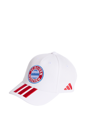 FC Bayern Baseballcap Logo - Weiß - Kinder - adidas