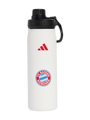FC Bayern Trinkflasche Edelstahl 0,75 l - Weiß - adidas