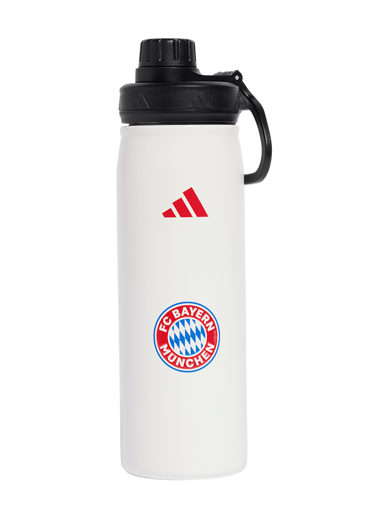 FC Bayern Trinkflasche Edelstahl 0,75 l - Weiß - adidas