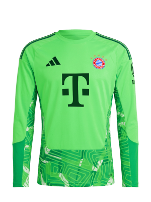 FC Bayern Langarm Trikot Torwart 26-27 - Grün - Kinder - adidas