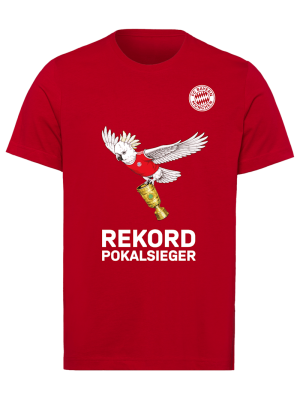 FC Bayern T-Shirt DFB-Pokalsieger 2026 - Rot - Herren - adidas