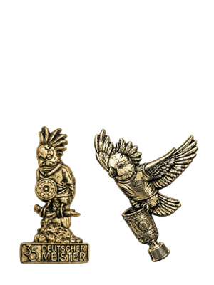 FC Bayern Anstecker Doublesieger 2026 2er-Set - Gold