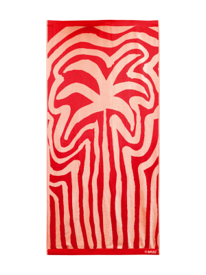 FC Bayern Strandtuch Summer 180x90 cm - Rot