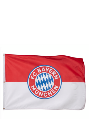 FC Bayern Hissfahne Logo 180x120 cm - Rot/Weiß