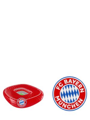 FC Bayern Magnete Logo + Arena 2er Set - Rot