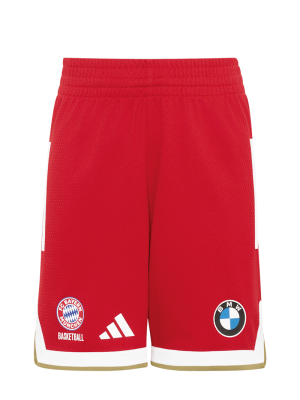 FC Bayern Basketball Authentic Short Home 26-27 - Rot - Kinder - adidas