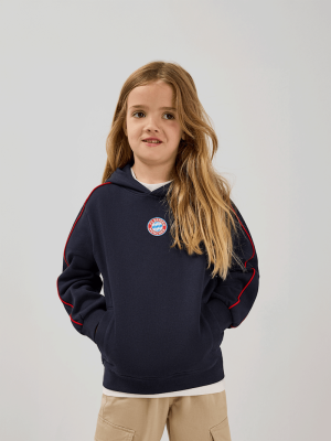 FC Bayern Hoodie Essentials - Navy - Kinder