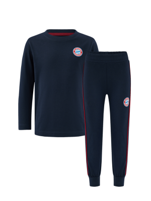 FC Bayern Schlafanzug Essentials - Navy - Kinder