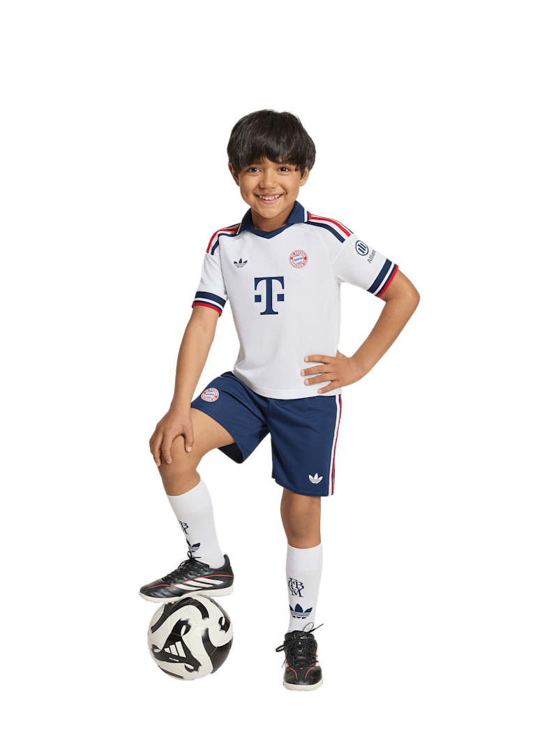 FC Bayern Mini Kit Trikot Away 26-27 - Weiß - Auswärtstrikot - Kinder