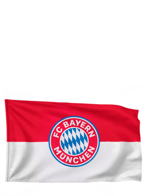 FC Bayern Hissfahne Logo 250x150 cm - Rot/Weiß